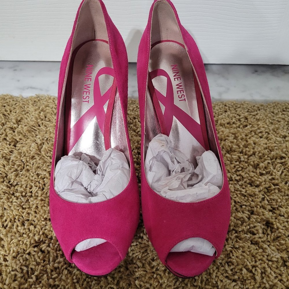 Nine West platform peep toe